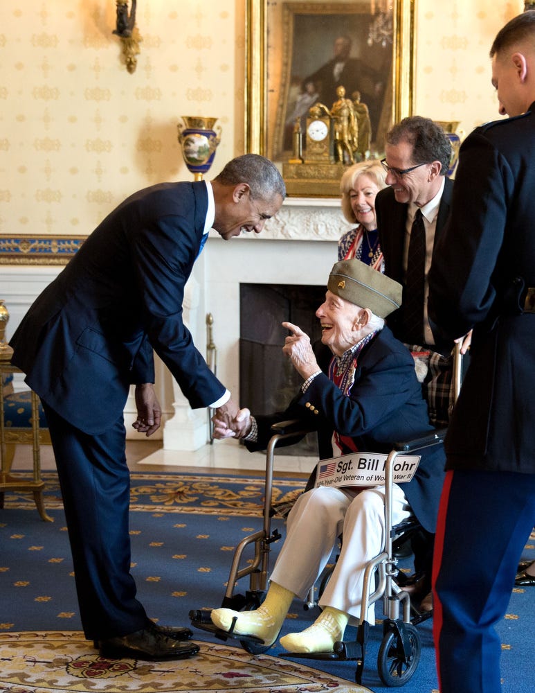World War II veteran who met Obama dies at 108